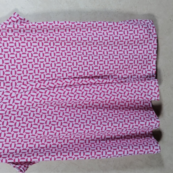 01557 Lane Bryant pink & white knit sleeveless blouse 14/16 NWT - Picture 3 of 14